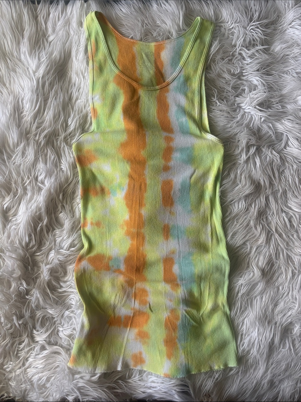 Tie-Dye Ribbed Tank Mini